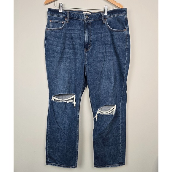 Abercrombie Curve Love Ultra High‎ Rise Ankle Jeans 34 Short NWT $100 - Picture 1 of 9